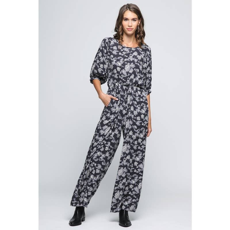 IVE - Wholesale Jumpsuit - Women's - Floral Printed Woven Jumpsuit2