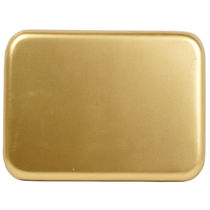Maison Lilo - Wholesale Platter - Large enamelled metal tray Alhambra terra 30x40, gold rim1