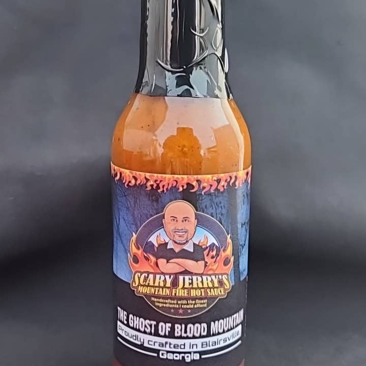 Scary Jerry's Mountain Fire Hot Sauce - Wholesale Hot Sauce - The Ghost of Blood Mountain Hot Sauce3