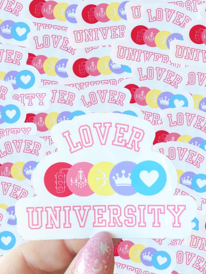 Tay inspired university SET-20 waterproof stickers for wholesale by Typo Lettering Co