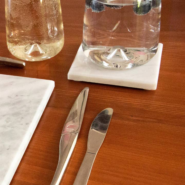 Rinkit Ltd - Wholesale Coasters - Marble Square Coaster - 10cm - By Argon Tableware1