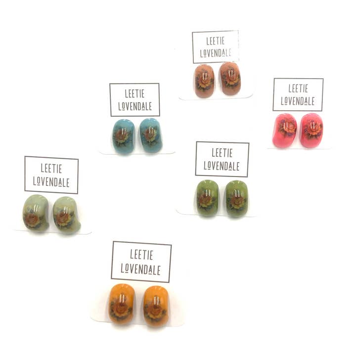 Brincos Secret Garden Floral por atacado de Leetie Lovendale