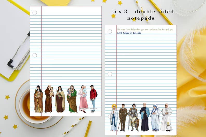 Meyer Market Designs - Wholesale Notepad - 



You have to be holy where you are notepad. Saint Teresa 0
