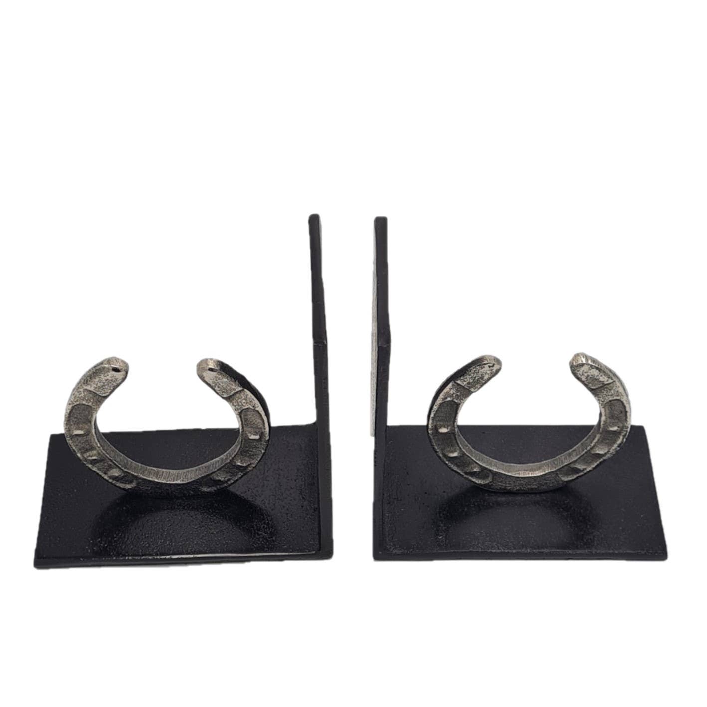 ADC Eindhoven - Vente Serre-livres - Serre-livres en métal de qualité avec fer à cheval noir à effet métal ancien2