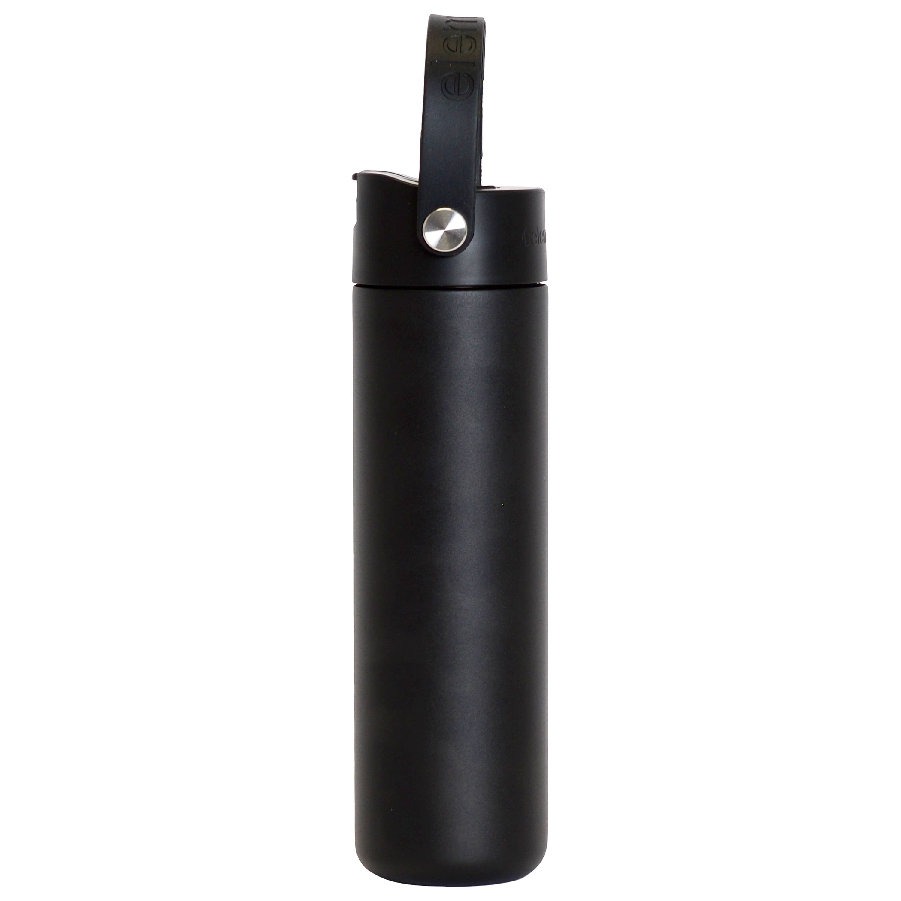 Elemental - Wholesale Water Bottle - Core Insulated Leakproof Bottle w/Handle 24oz - Black2