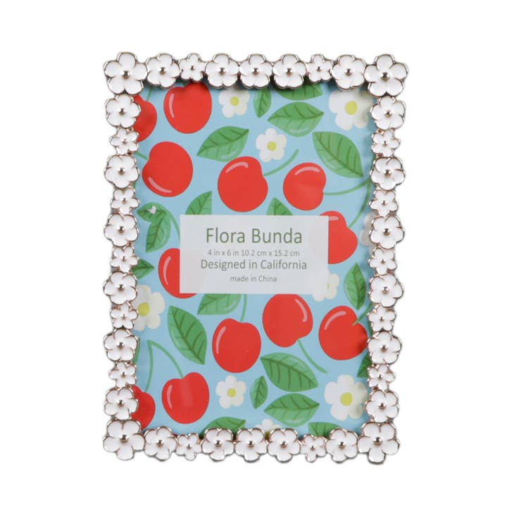 4x6 All around Daisy Edge billedramme i zinklegering for engroshandel hos Flora Bunda Inc