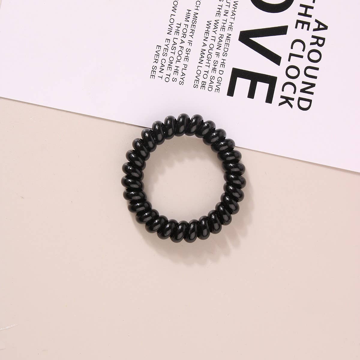 NINEXIS - Wholesale Hair Tie - CWAHA1108_Simple Phone Line Hair Tie  20