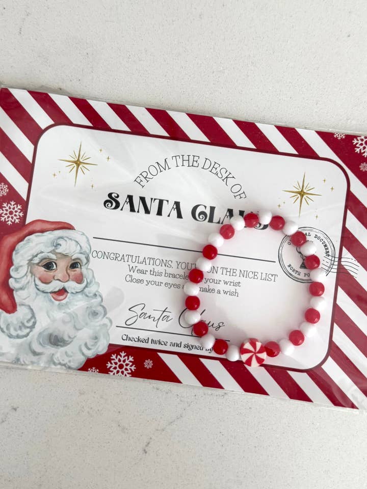 From Santa Bracelet + Card for wholesale by Shop KPK Designs