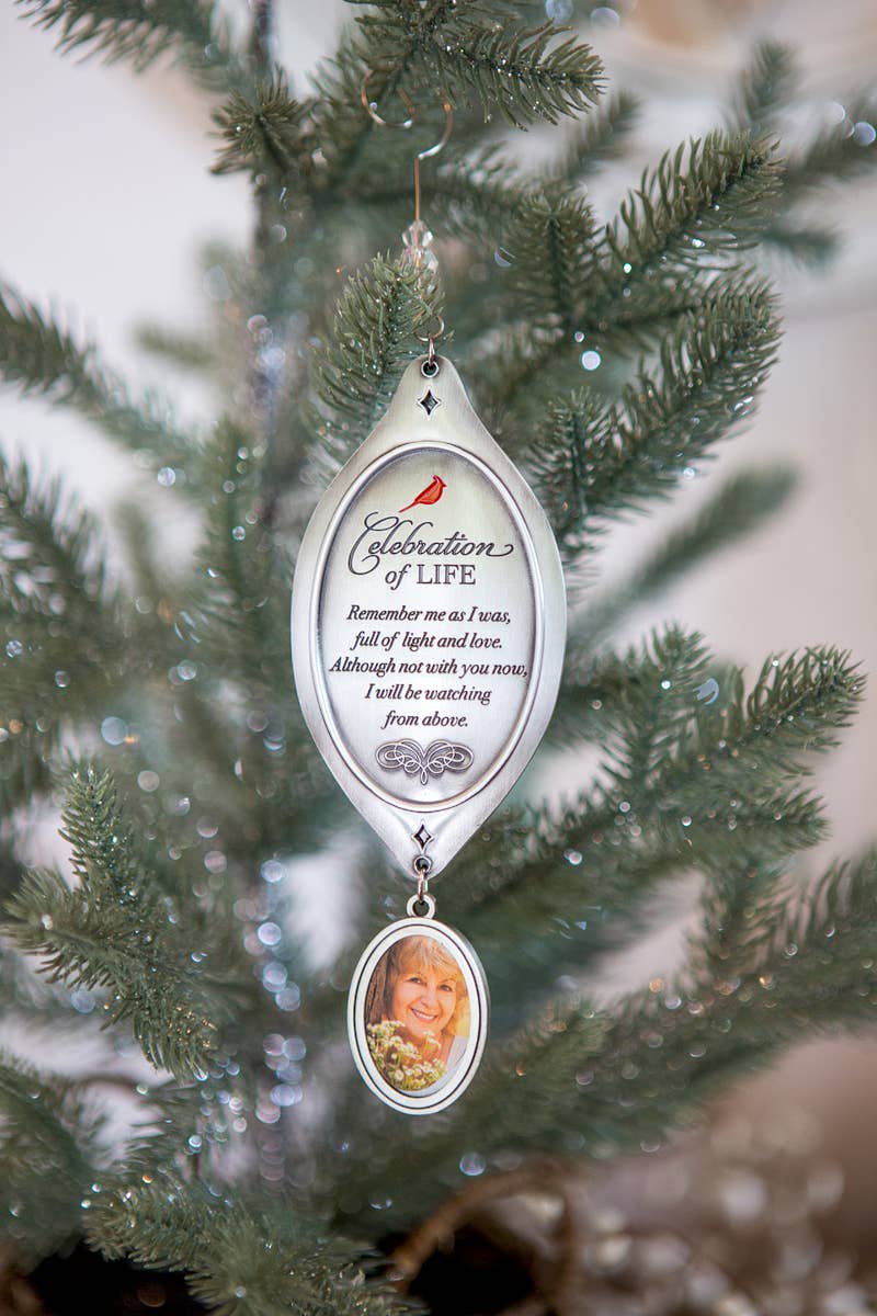 The Grandparent Gift Co. Inc. - Wholesale Ornament - Celebration Of Life Memorial Photo Ornament Gift Boxed 63621