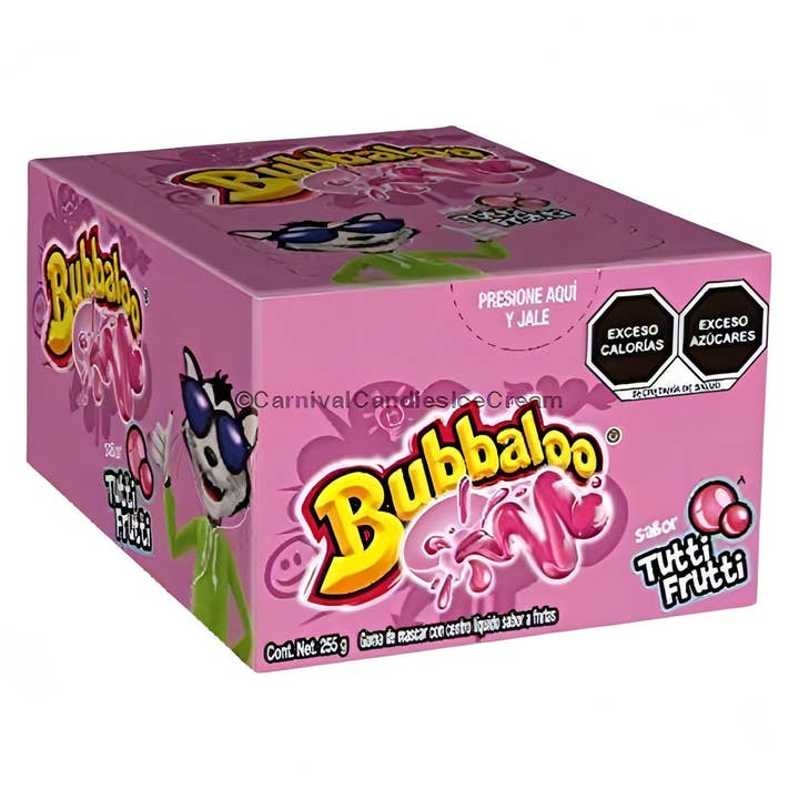 Carnival Candies & Ice Cream Inc. - Wholesale Chewing Gum - Bubbaloo Tutti Frutti Chewing Gum (47 Count) Mexican Candy
