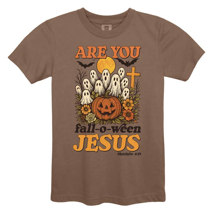 És o Jesus do Outono-Halloween? - Comfort Colors por atacado de COTTON PRESS CO.