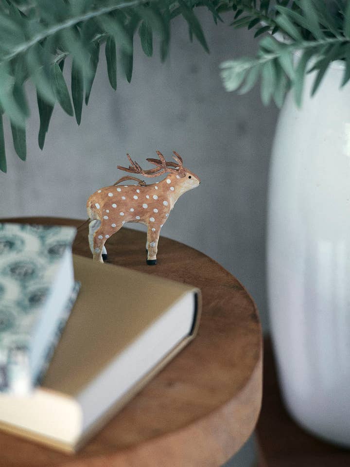Paper Mache Reindeer for wholesale by Fog Linen Work