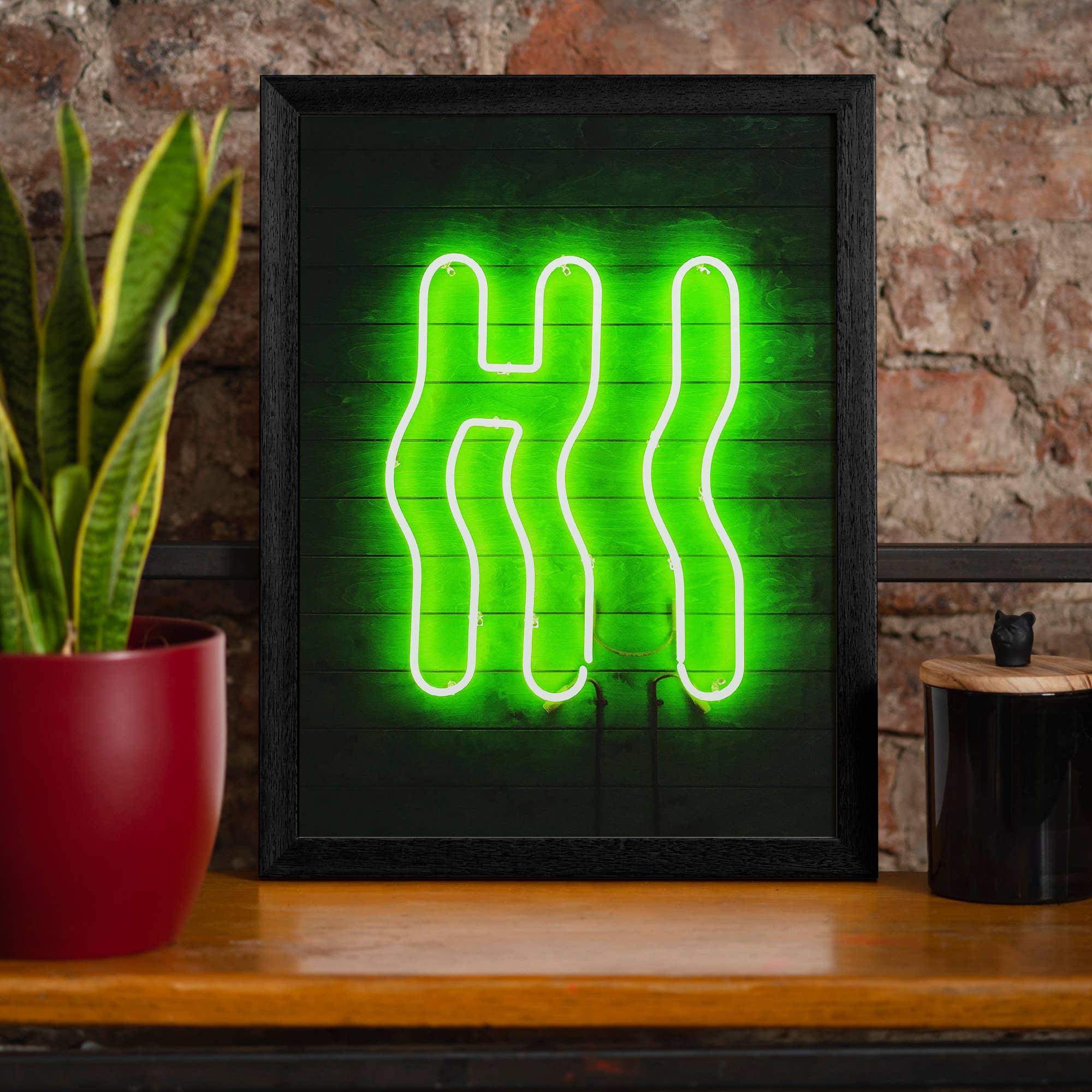 Ink & Drop – wholesale Art print – Hi Green Neon Art Print3