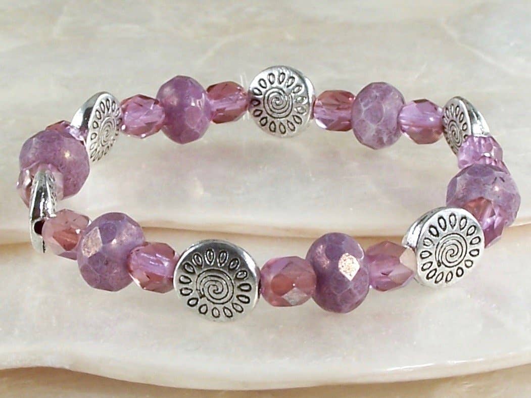 Jo Bird Jewelry - Wholesale Beaded Bracelet - Elastic Czech Bracelet - Spring Colors5