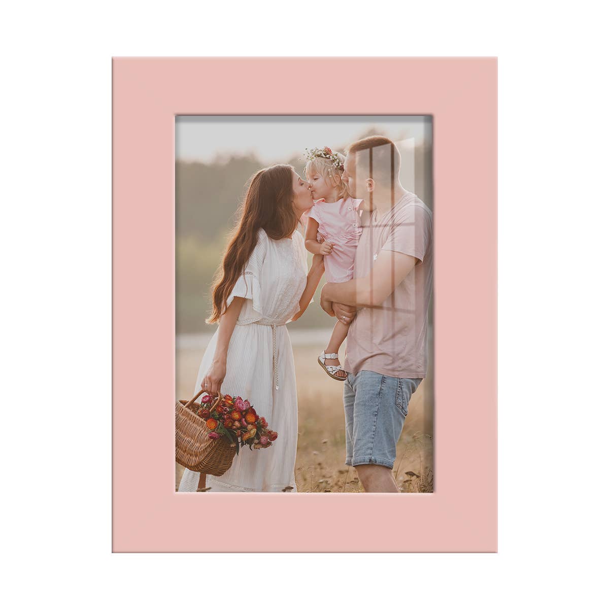 Wexford Home - Wholesale Picture Frame - Photo Frame. Real Wood Modern Frame, Pink1