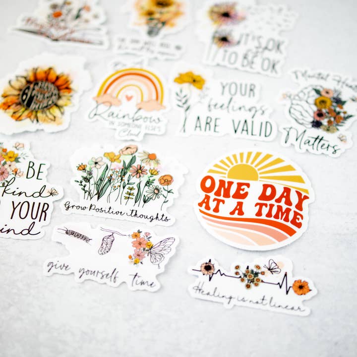 Savannah and James Co - Vente Autocollant - Autocollant en vinyle, un jour à la fois, 3 x 3 po4