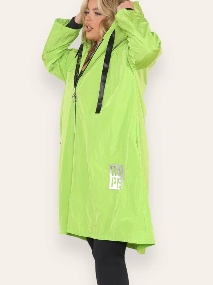 Miss Bold - Wholesale Raincoat - Women's - Oversized Hooded Rain Mac25