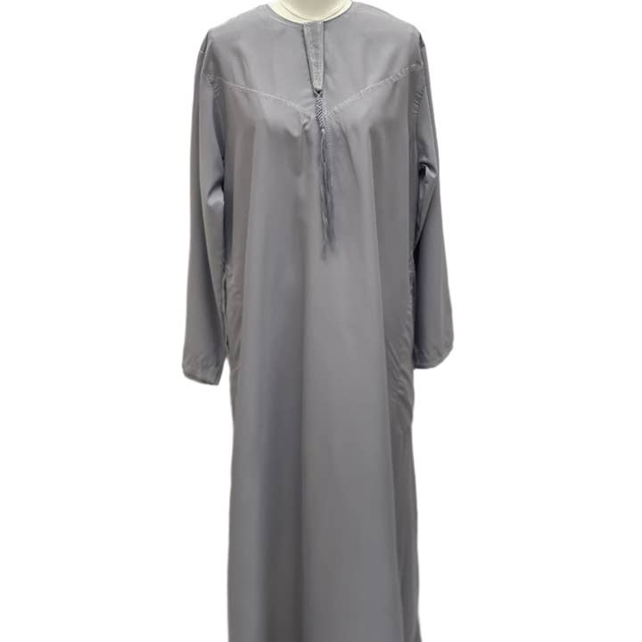 Palestinian Elegance - Wholesale - Men's High-Quality Thobe with Sharshoba Tassel -l