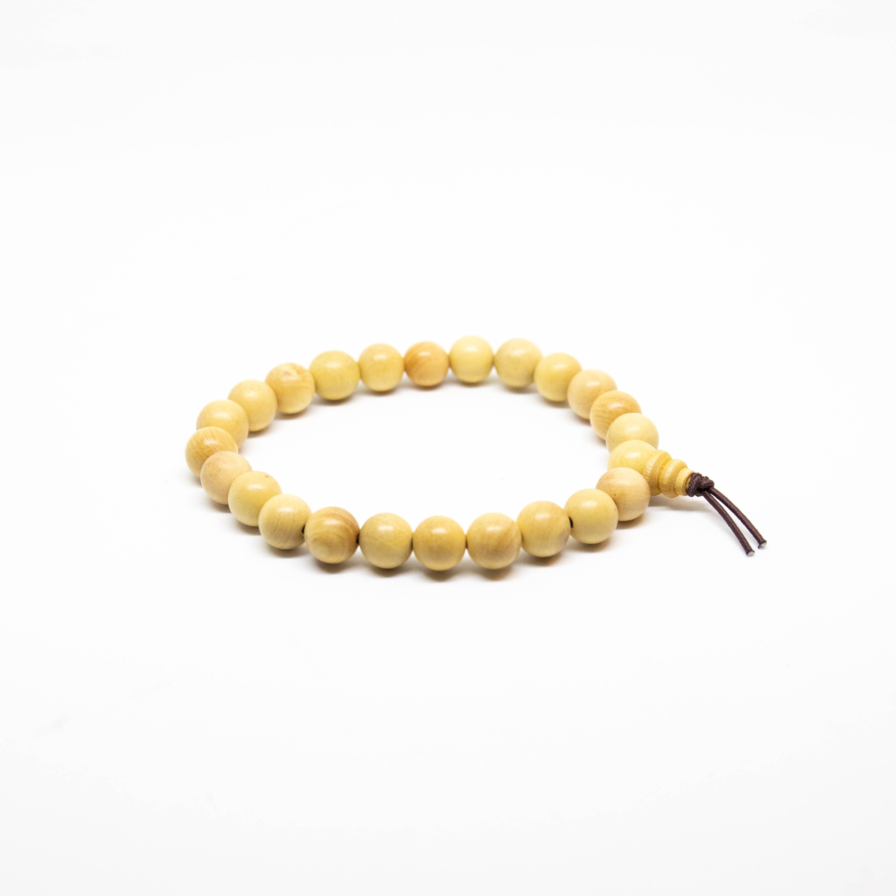 Namu Baru Inc. - Wholesale Beaded Bracelet - Boxwood Beaded Bracelet - Wrist Mala - 8mm1