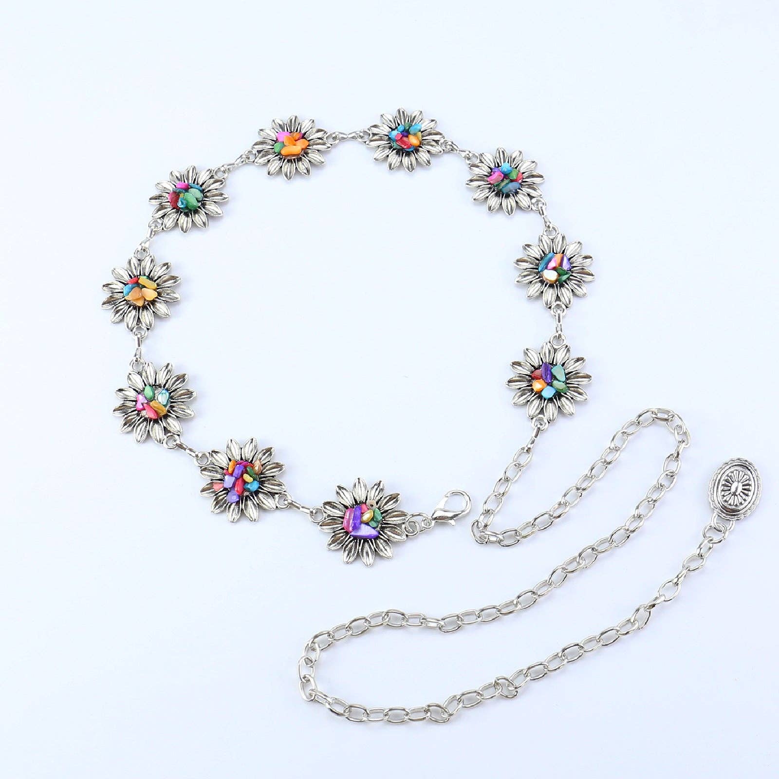 SALINA TRADING INC – Großhandel Gürtel – Damen – Metallkettengürtel mit Schmetterlings- und Herzdesign48