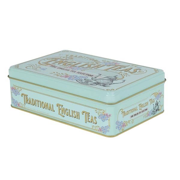Vintage Victorian Tea Tin with 72 Teabags for wholesale by mOrganics Beauty