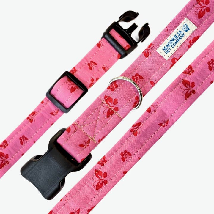 The Magnolia Pet Co. - Wholesale Pet Collar - Dog - Pink Butterfly Dog Collar