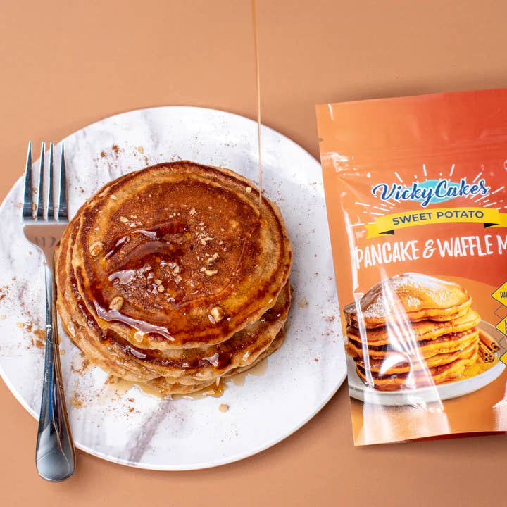Vicky Cakes Pancake & Waffle Mix - Wholesale Pancake Mix - Sweet Potato Pancake & Waffle Mix1