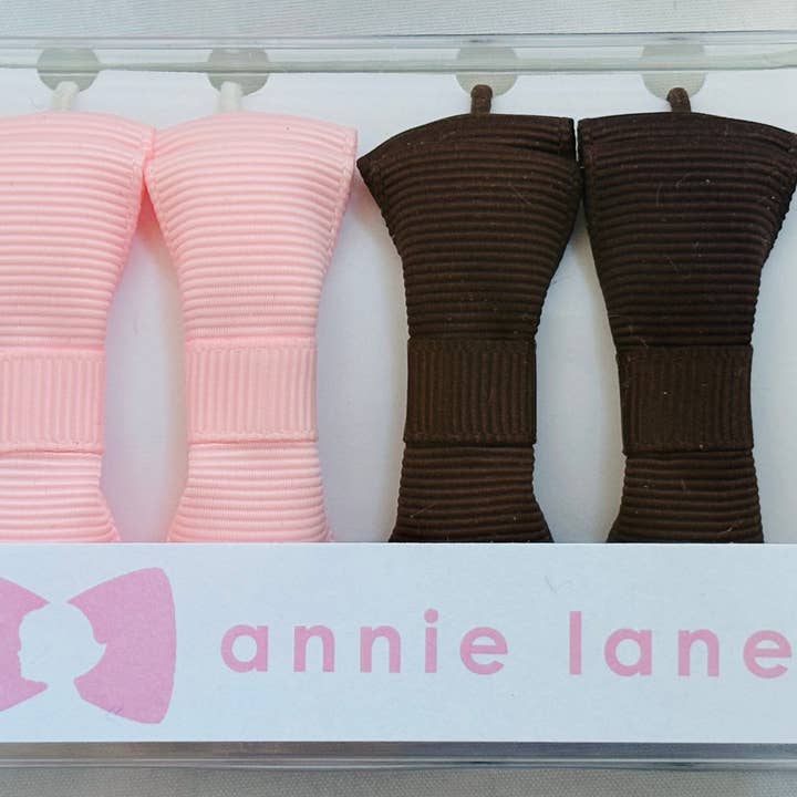 Boîte de 4 queues de cheval - rose/marron pour la vente par Annie Lane