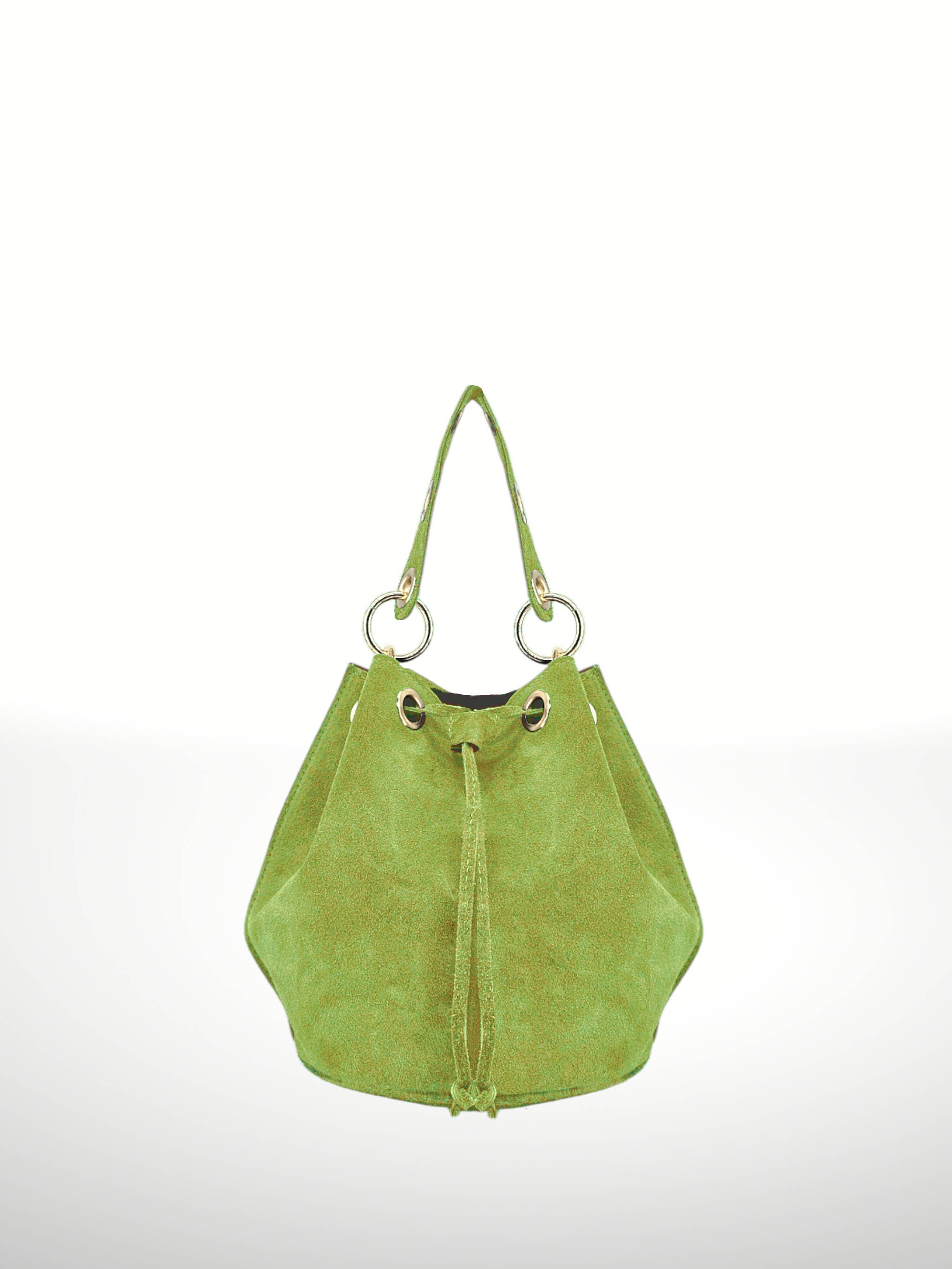 ITALIAN'S LEATHER – Großhandel Schultertasche – Damen – Arlecchino Beuteltasche aus Wildleder 22062928