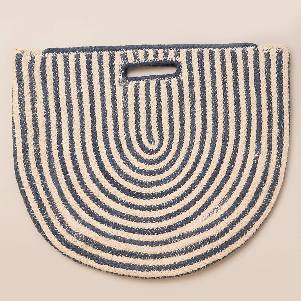 Fashion City - Vente Tote bag – femme - Sac fourre-tout rond rayé arc-en-ciel10