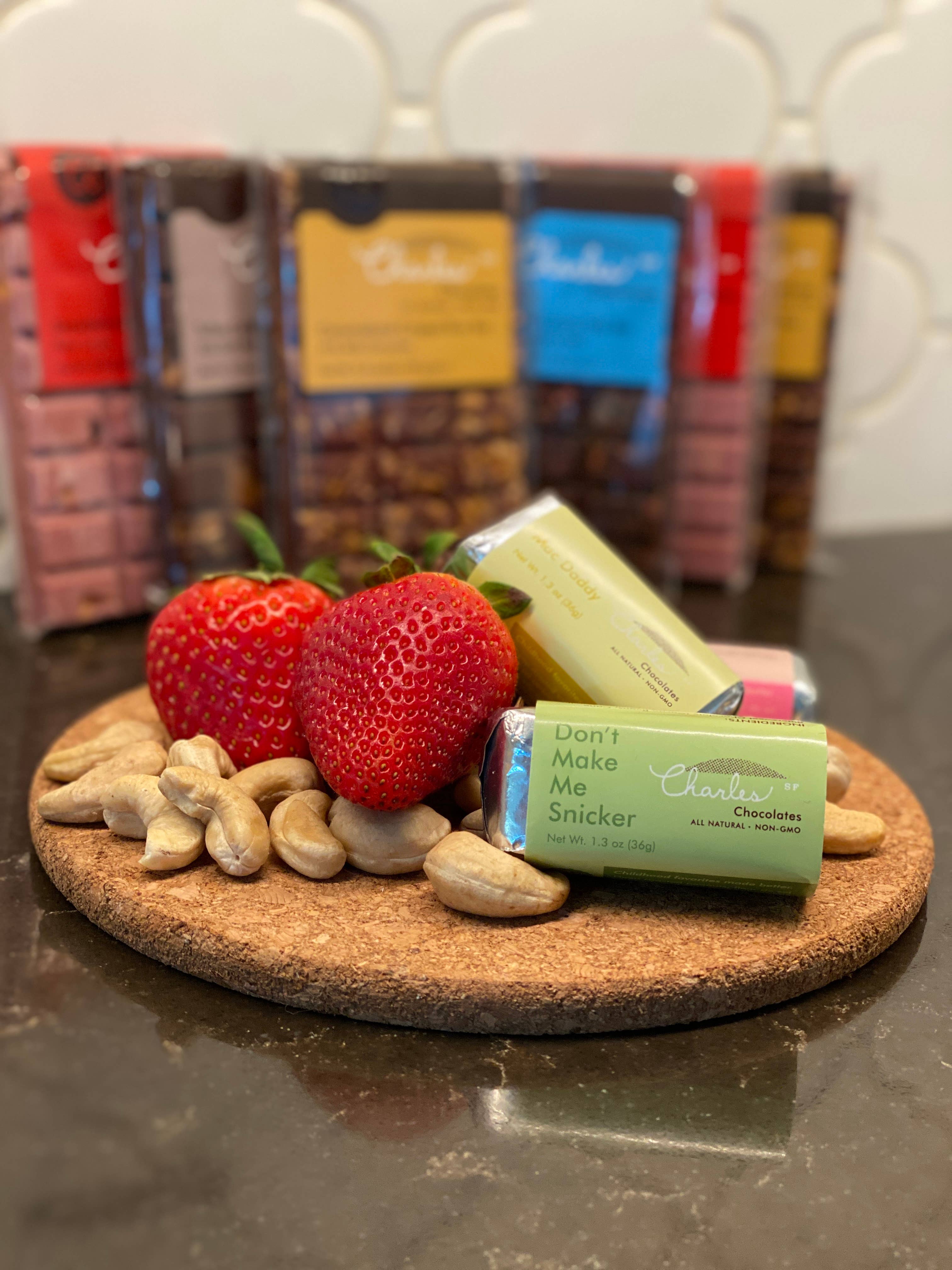 Charles Chocolates - Wholesale Chocolate Bar - Salty Sweet Cashew Bar, 3.9 oz2