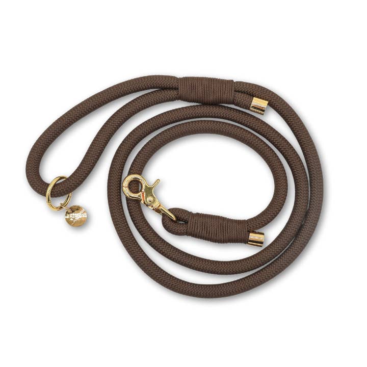 Cavology - Wholesale Pet Leash - Dog - BRAIDED ROPE LEASH - Chocolate Brown