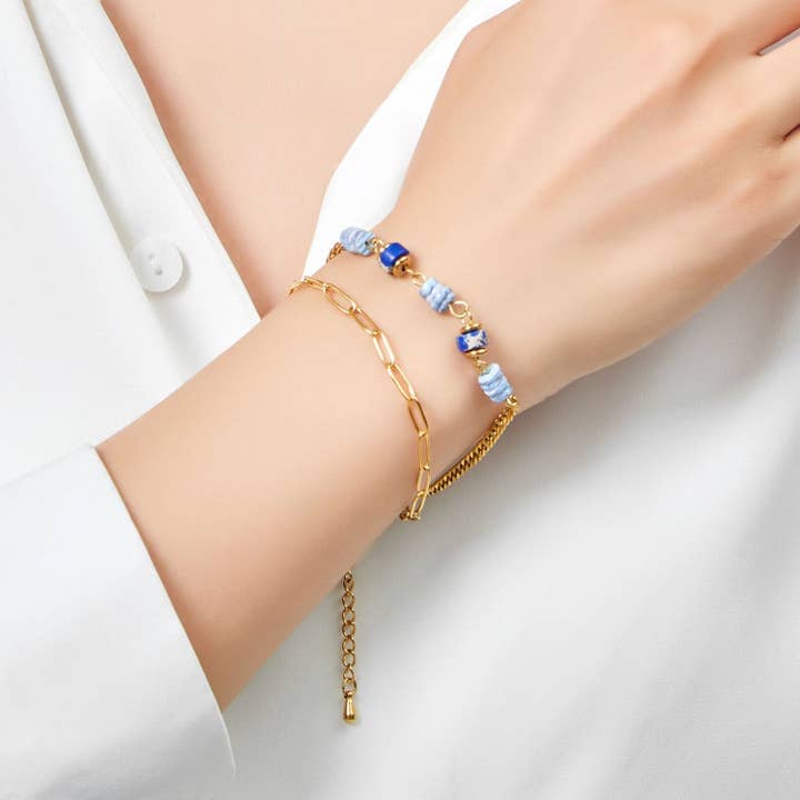 BELLE MISS - Wholesale Link & Chain Bracelet - Vana bracelet in stainless steel2