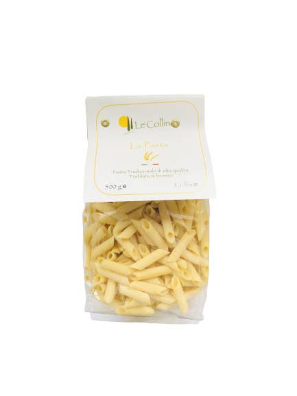 Le Colline UG – Engroshandel Pasta – Traditionel pasta Penne Rigate fra Italien | 500g - 1,1lbs