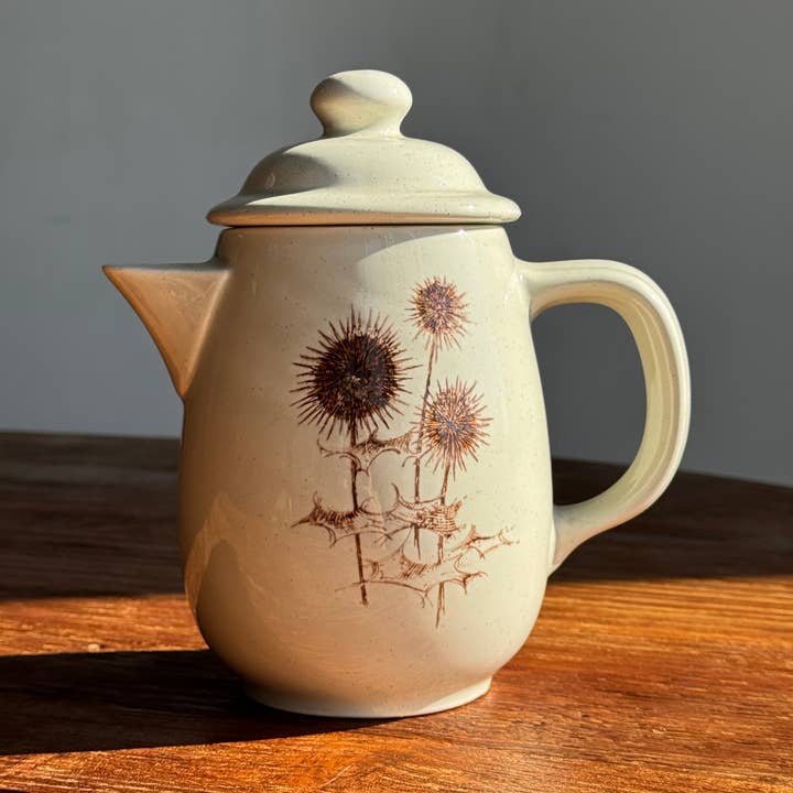 Office Objets - Wholesale Tea Pot - Sarreguemines teapot with thistle patterns H200