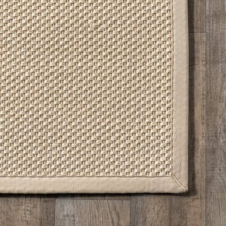 Tan Proper Sisal and Wool Area Rug for wholesale on Faire
