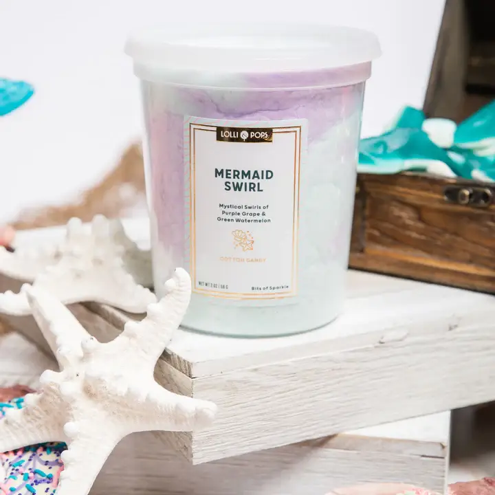 Lolli and Pops - Wholesale Cotton Candy - Mermaid Swirl Cotton Candy1