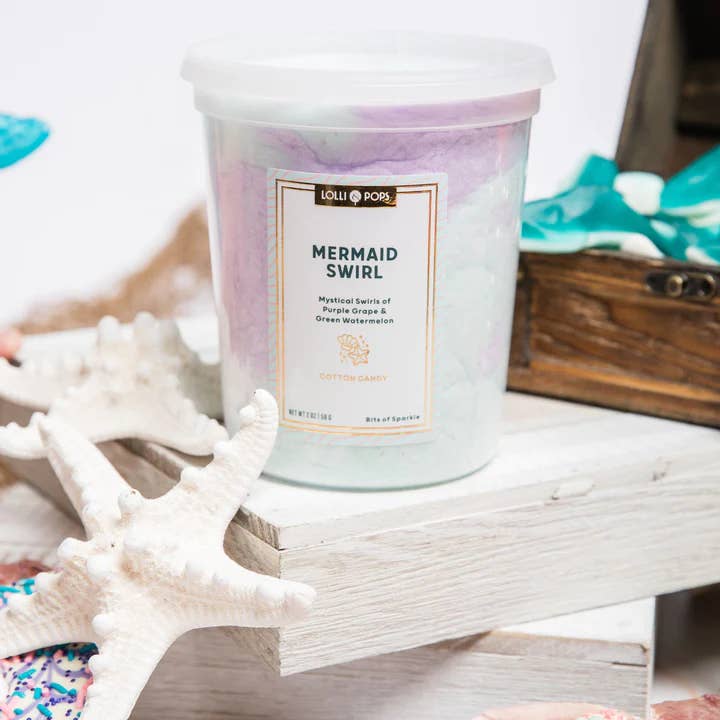 Lolli and Pops - Wholesale Cotton Candy - Mermaid Swirl Cotton Candy1