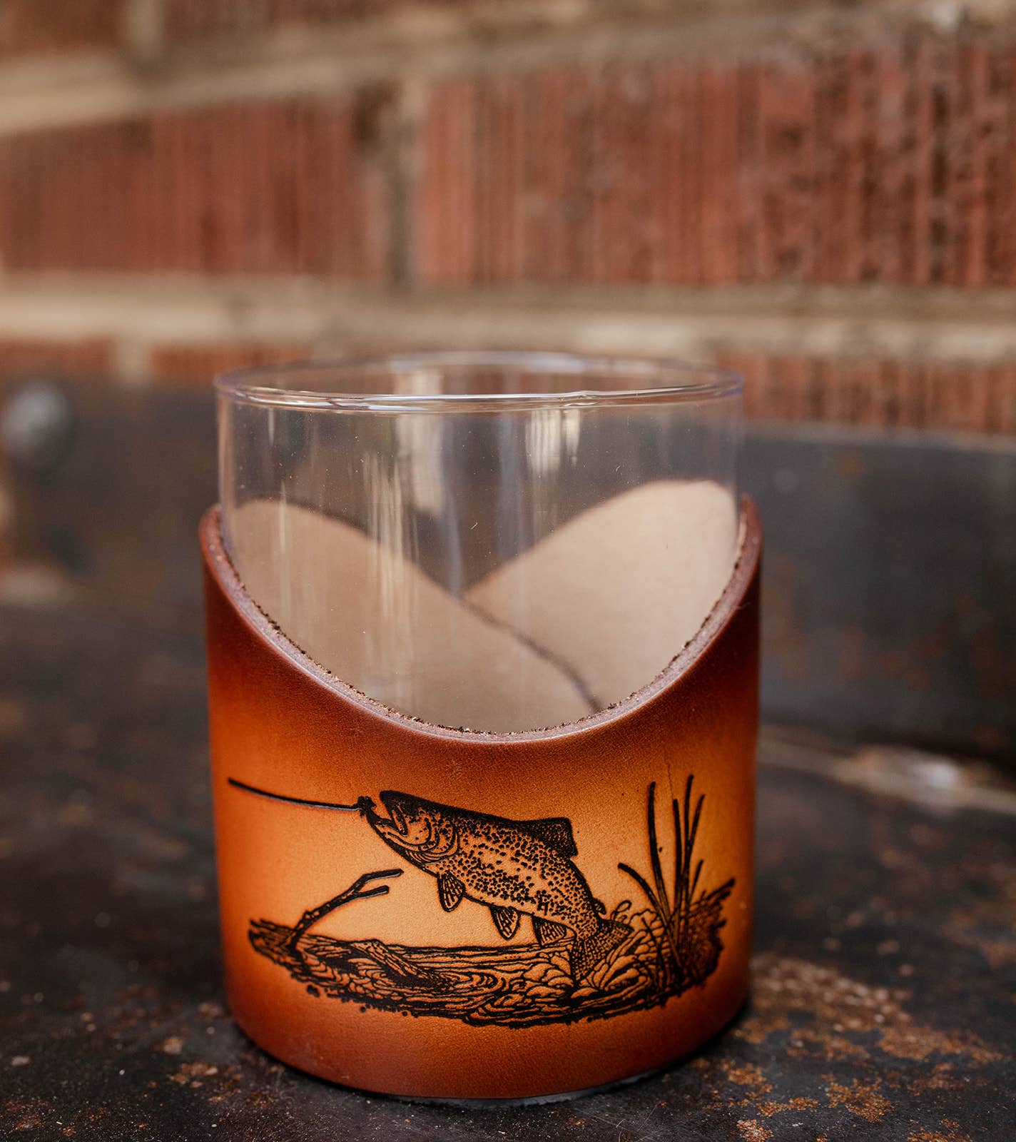 Lindy Leather – Copo de coquetel/álcool por atacado – Pele Rocks Vidro - Barware Leve Mancha Artesanal21