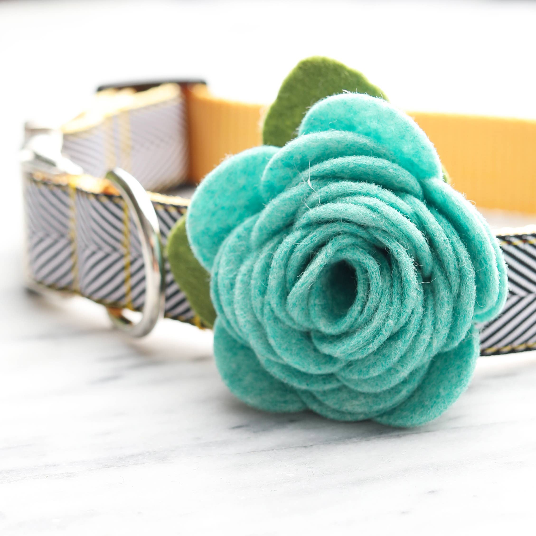 Mimi Green - Vente Collier – chien - Collier pour chien Rose Fleur25