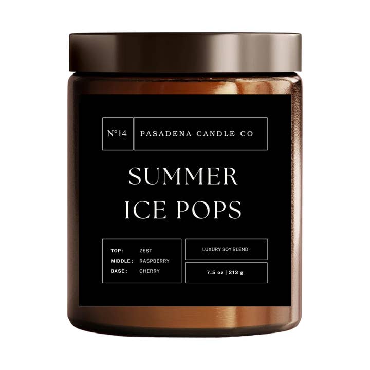N°14 Summer Ice Pops for wholesale by Pasadena Candle Co