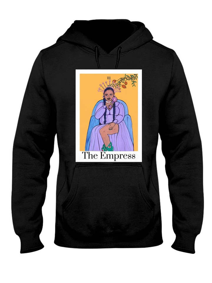 The Empress Tarotkarten-Kapuzenpullover für den Großhandel von D. Ridley Designs