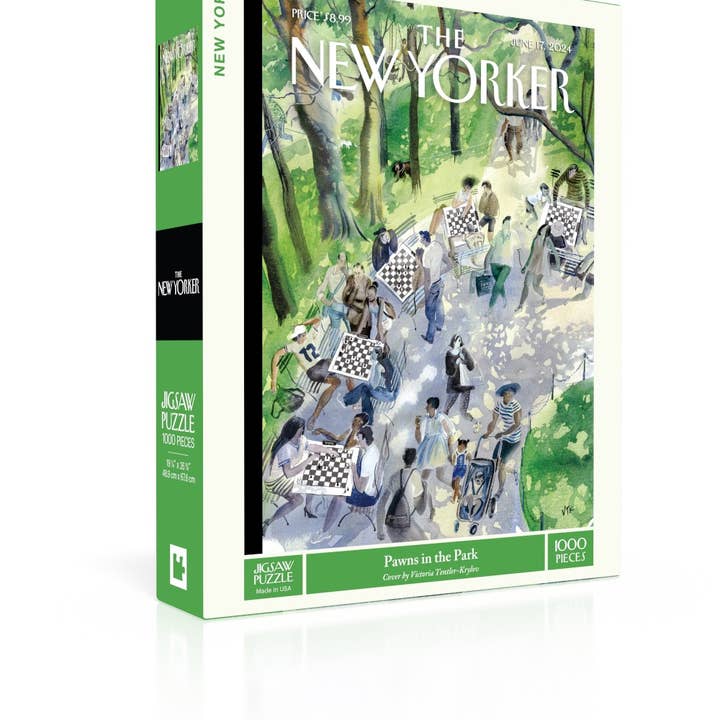 New York Puzzle Company - Wholesale Puzzle - Adult - Pawns in the Park - 1000 Piece Jigsaw Puzzle