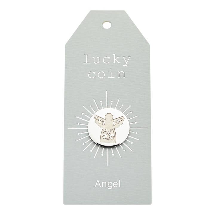 Crystals by HCA Jewellery - Wholesale Keepsake Coin/Token - Coin-"Lucky Coin"-Stainless Steel-Angel
