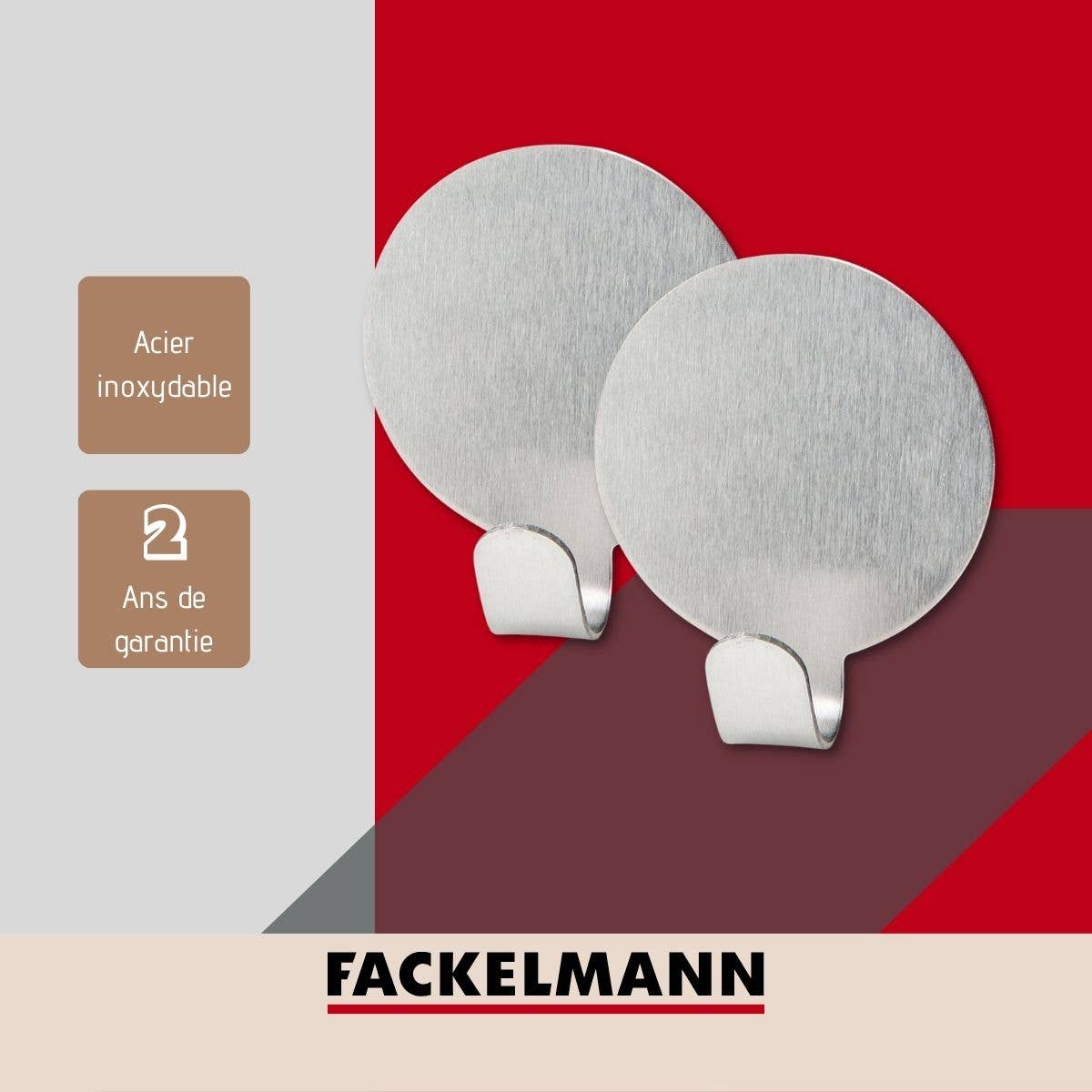 Fackelmann - Wholesale Wall Hook - Tecno round adhesive hooks set of 23