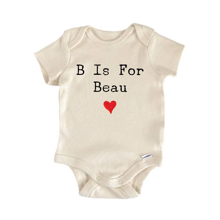 North Fork Forager LLC - Wholesale Bodysuit (Non-Footed) - Baby - B Is For Beau - Baby Bodysuit