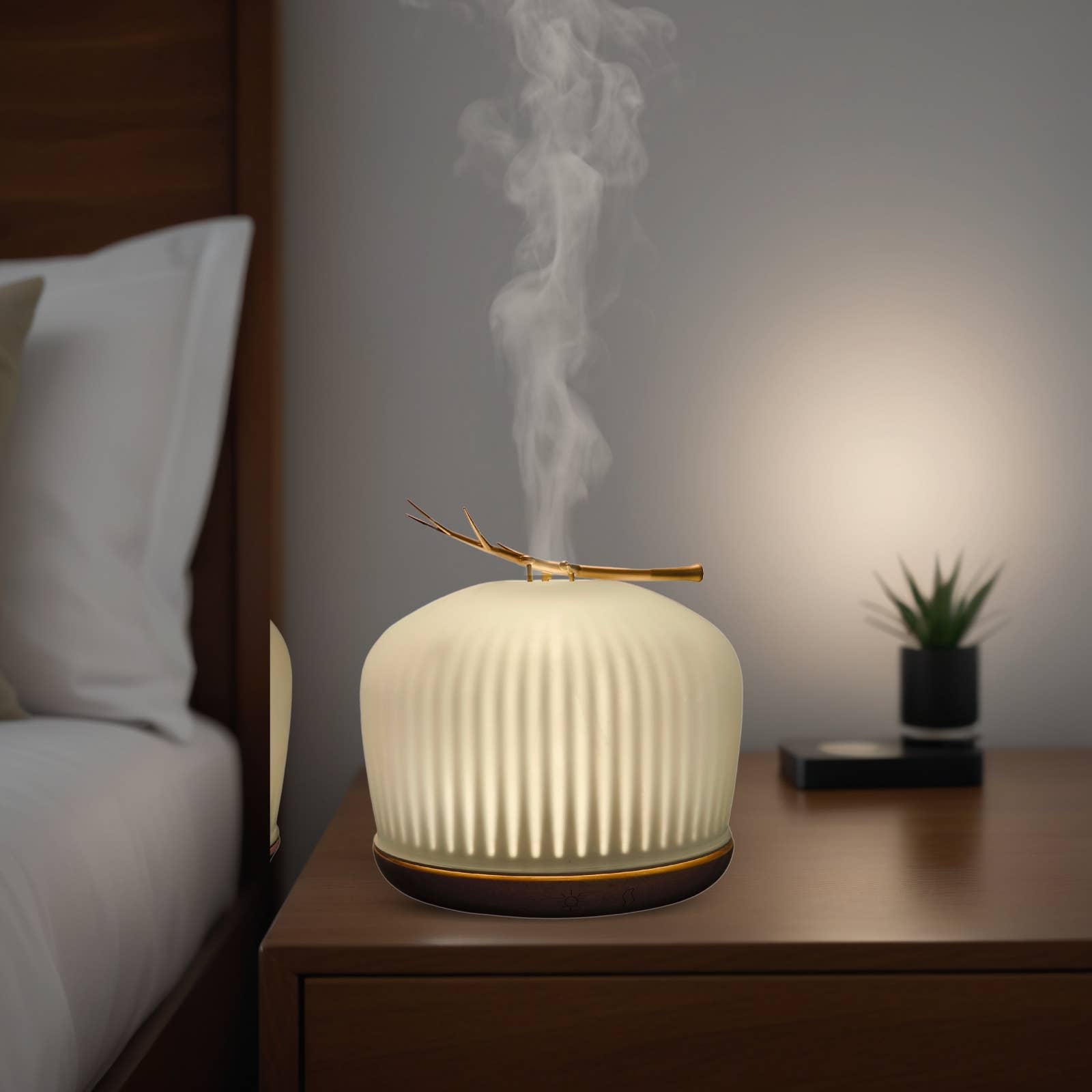 Zen'Arôme - Wholesale Electronic Diffuser - Origin Essential Oil Diffuser in glass and FSC wood7