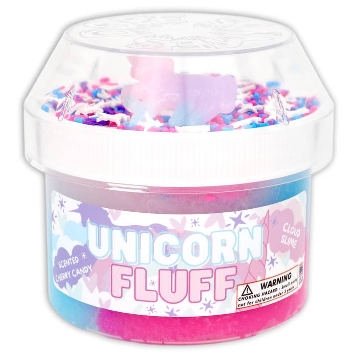 Unicorn Fluff - Cloud Textured Slime for wholesale by Dope Slimes