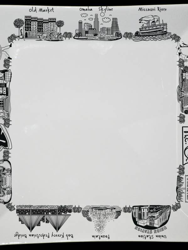 Omaha Large Square Platter for wholesale by The Dish