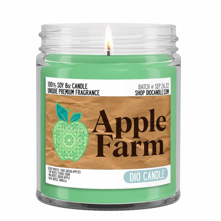 Apple Farm Candle for wholesale by Dio Candle Company